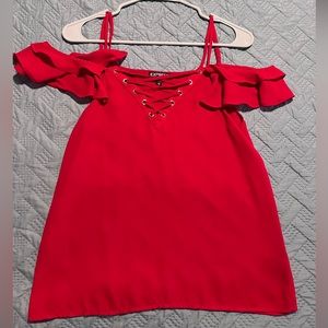 Express strapped off-the-should blouse